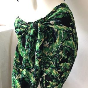 Gianni Bini Palm Leaf Print Pants Size 6